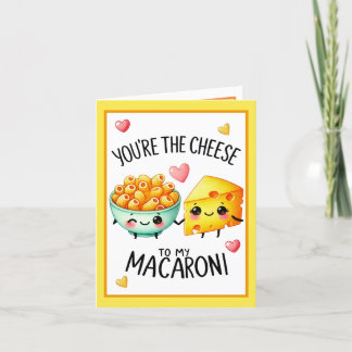 Carte De Remerciements Macaroni au fromage Kawaii mignon