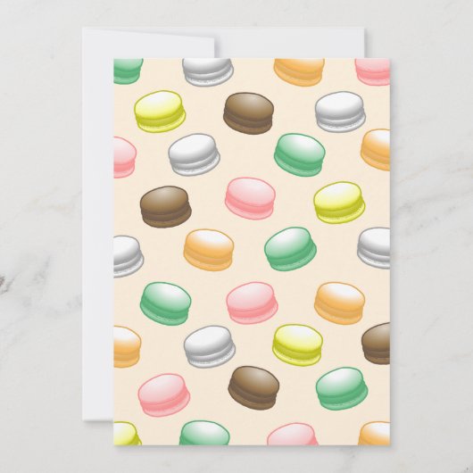 Carte De Remerciements Macarons doux 16 (Dos)