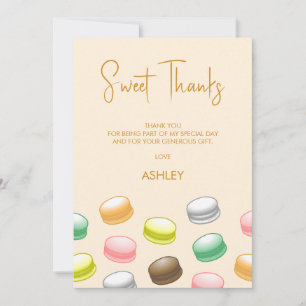 Carte De Remerciements Macarons Sweet 16