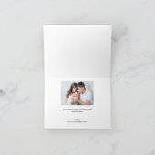 Carte De Remerciements Machine script horizontal Photos Baby (Intérieur)