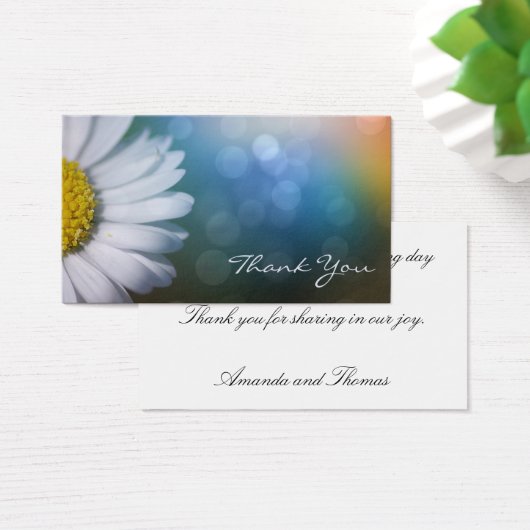 Carte de remerciements macro Daisy (Bureau)