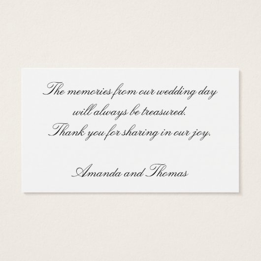 Carte de remerciements macro Daisy (Dos)