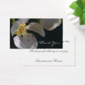 Carte de remerciements macro floral (Bureau)