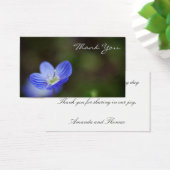 Carte de remerciements macro Veronica (Bureau)