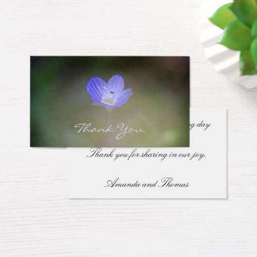 Carte de remerciements macro Veronica (Bureau)