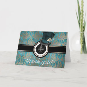 Carte De Remerciements Mad Hatter Alice au pays des merveilles