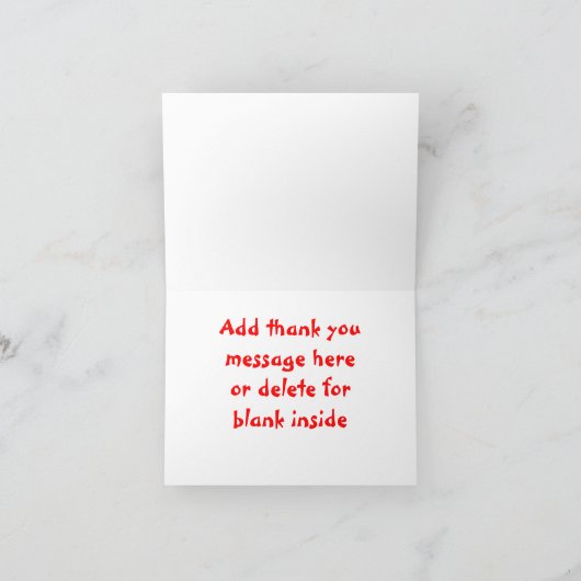 Carte De Remerciements Mad Science Scientist Birthday Thank You (Intérieur)