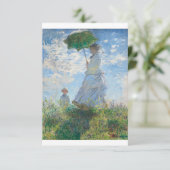 Carte De Remerciements Madame Monet and Her Son by Claude Monet (Debout devant)