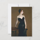 Carte De Remerciements Madame X par John Singer Sargent (Devant)