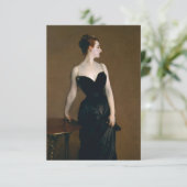 Carte De Remerciements Madame X par John Singer Sargent (Debout devant)