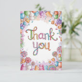Carte De Remerciements Magic Candyland (Debout devant)