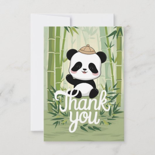 Carte De Remerciements Magic Cute Panda (Devant)