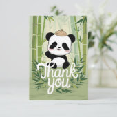 Carte De Remerciements Magic Cute Panda (Debout devant)