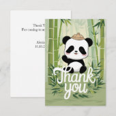 Carte De Remerciements Magic Cute Panda (Devant / Derrière)