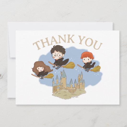 Carte De Remerciements Magical Harry Potter and Hogwarts Thank You (Devant)