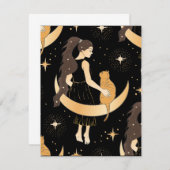 Carte De Remerciements Magie céleste (Devant / Derrière)