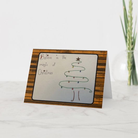 Carte De Remerciements Magie de Noël (Devant)