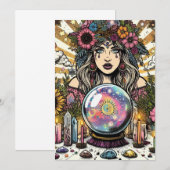 Carte De Remerciements Magie tzigane (Devant / Derrière)