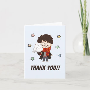 Carte De Remerciements Magique Anniversaire HARRY POTTER™ et Poudlard