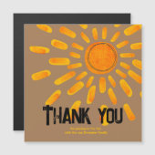 Carte de remerciements magnétique (Devant / Derrière)