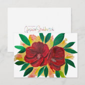 Carte De Remerciements Mahalo (Devant / Derrière)