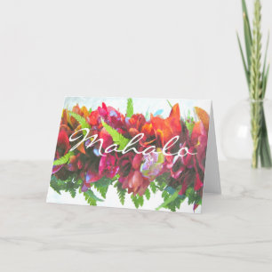 Carte De Remerciements Mahalo Haku