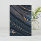 Carte De Remerciements Mahogany Goldsheen Obsidian (Debout devant)