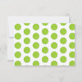 Carte De Remerciements Main Squeeze Lime Green Bridal Shower (Dos)