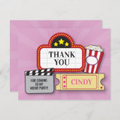 Carte De Remerciements Maïs éclaté de billet de pellicule (Devant / Derrière)
