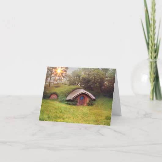 Carte De Remerciements Maison de Conte de Fée (Devant)