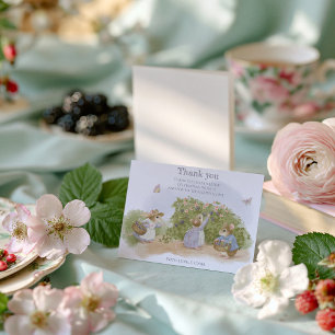 Carte De Remerciements Maison de souris à la confiture de mûres Cottageco