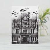 Carte De Remerciements Maison haunted (Debout devant)