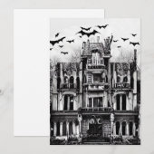 Carte De Remerciements Maison haunted (Devant / Derrière)