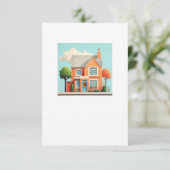 Carte De Remerciements Maison, maison moderne (Debout devant)