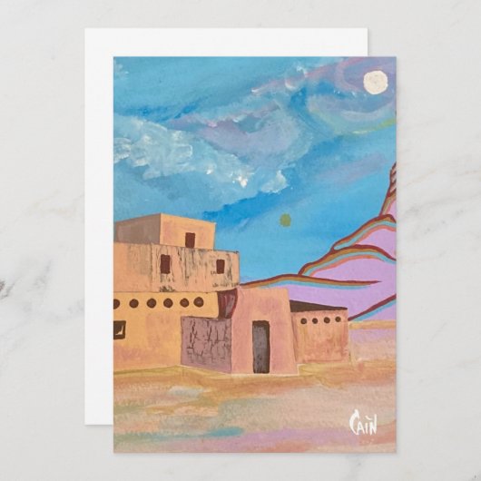 CARTE DE REMERCIEMENTS MAISON R.C. GORMAN (Devant / Derrière)