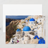 Carte De Remerciements Maisons grecques traditionnelles (Devant / Derrière)