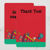 Carte De Remerciements Maisy sur le terrain de jeu avec des amis (Devant / Derrière)