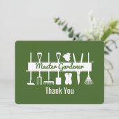 Carte De Remerciements Maître jardinier forestier moderne simple (Debout devant)