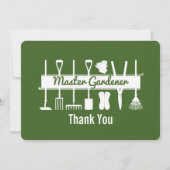 Carte De Remerciements Maître jardinier forestier moderne simple (Devant)