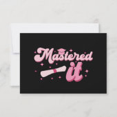 Carte De Remerciements Maîtrise Il Maîtrise Diplômé MBA (Devant)