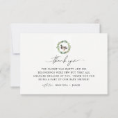 Carte De Remerciements Mallard Duck Little Duckkkling Baby shower (Devant)