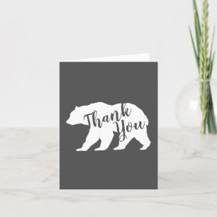 Carte De Remerciements Mama Bear Baby shower Woodland Lodge