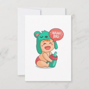 Carte De Remerciements maman à la baby shower