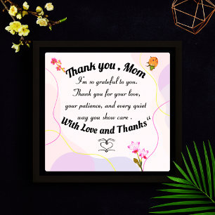 Carte De Remerciements Maman Merci, Je suis tellement reconnaissante