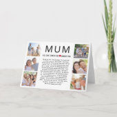 Carte De Remerciements Maman Photos Ce que nous aimons à propos de toi Fê (Devant)