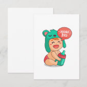 Carte De Remerciements maman shower oiseau bébé (Devant / Derrière)