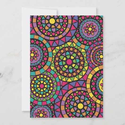 Carte De Remerciements Mandala (Devant)