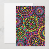 Carte De Remerciements Mandala (Devant / Derrière)