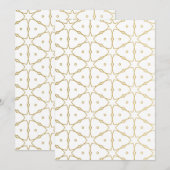 Carte De Remerciements Mandala 52 de luxe (Devant / Derrière)