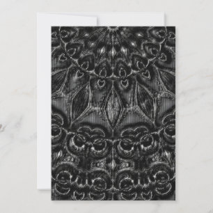 Carte de remerciements Mandala Charbon
